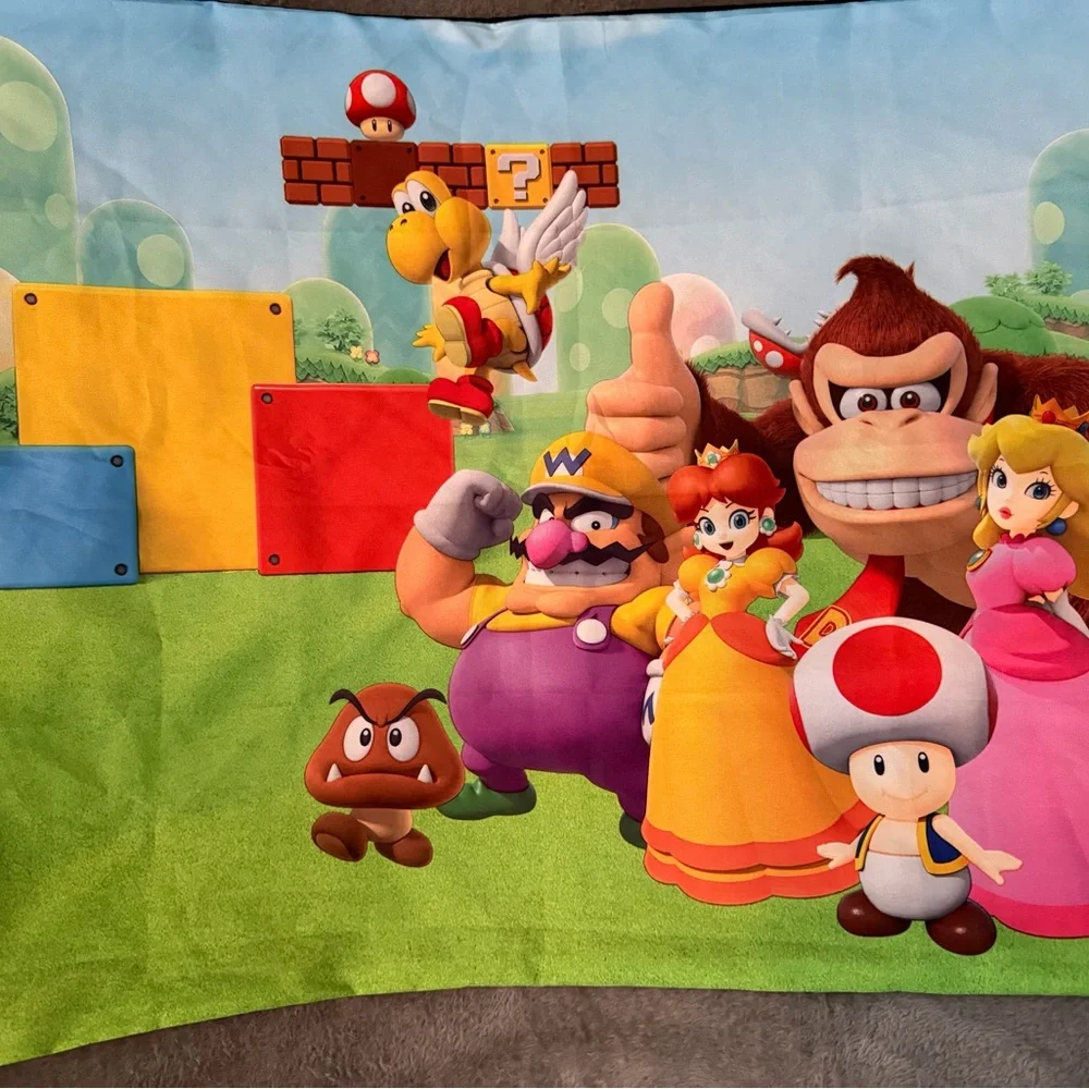 Nintendo Super Mario Zippered Body Pillow Case/Cover